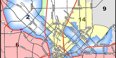 शहर डलास के zoning नक्शा